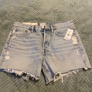 Agolde Parker long organic cotton shorts 28 w/tags